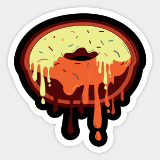 Dripping Glazed Donut.Glazed Doughnut Sticker